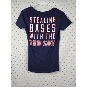 Red Sox baseball MLB pink Victorias secret tee small